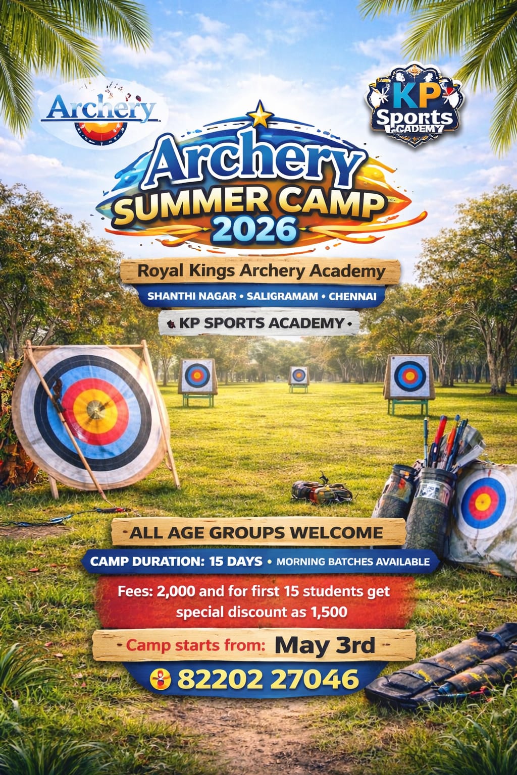 Archery Summer Camp 2026 – Saligramam